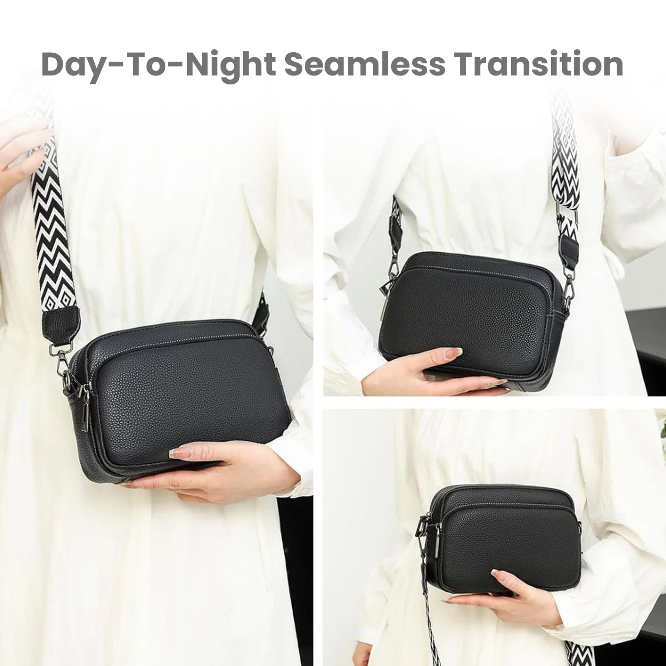 JETTIQ™ | Chic Leather Crossbody Bag