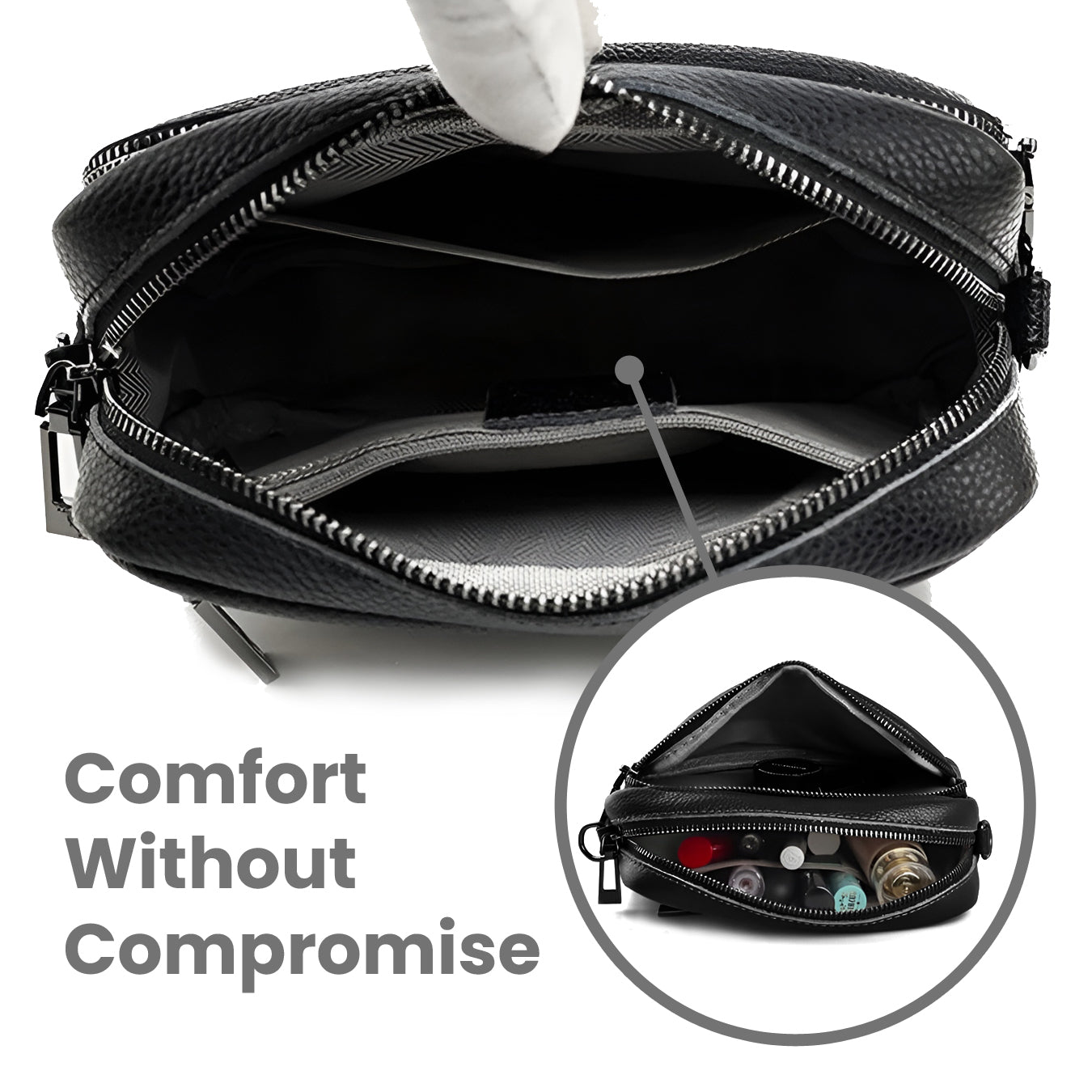 JETTIQ™ | Chic Leather Crossbody Bag