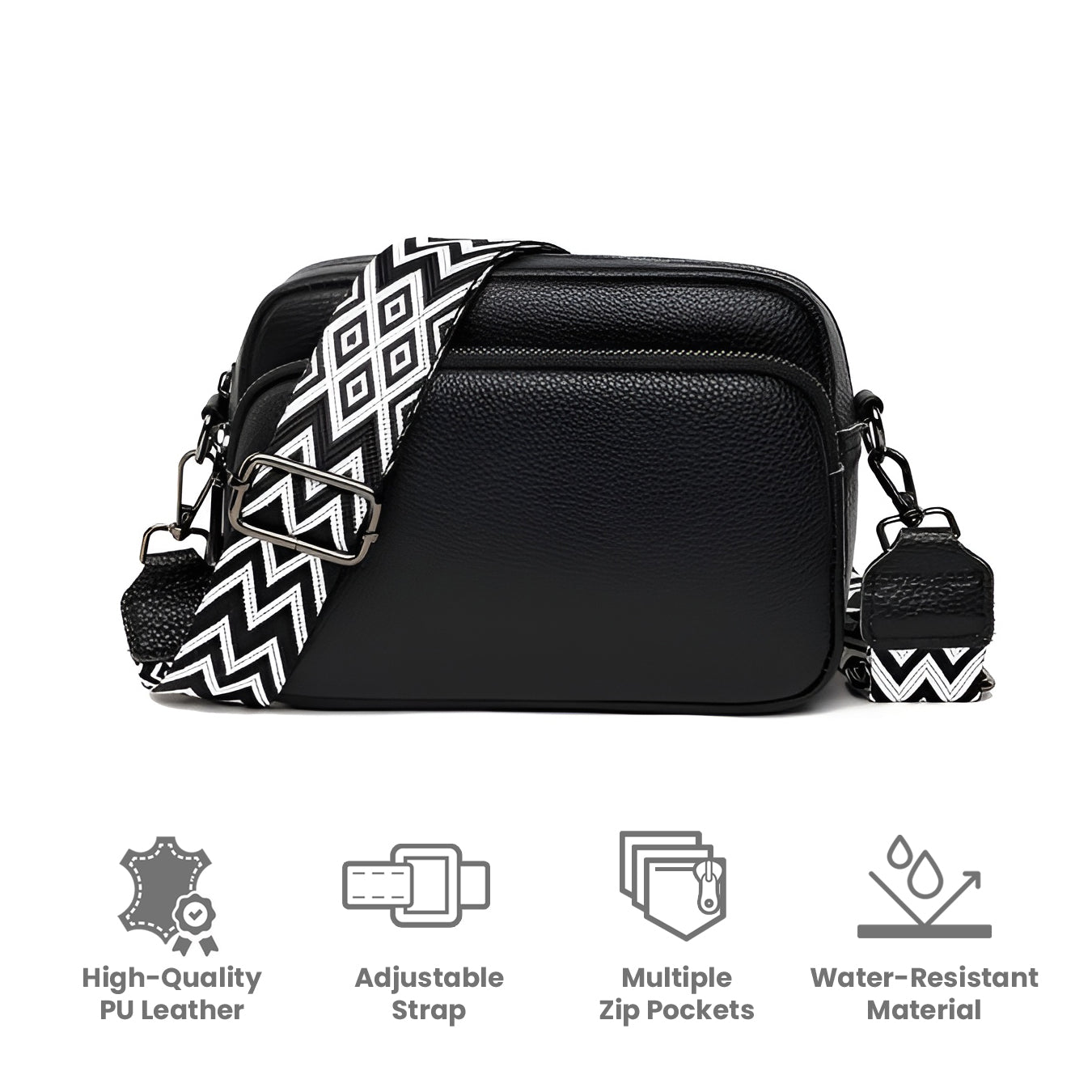 JETTIQ™ | Chic Leather Crossbody Bag