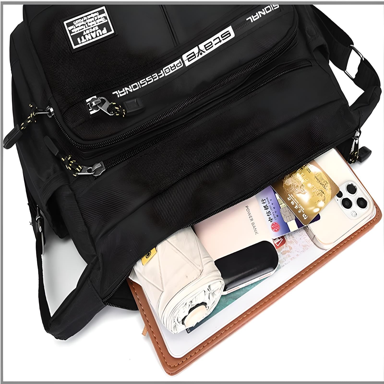JETTIQ™ | Large Anti-Theft Messenger Bag