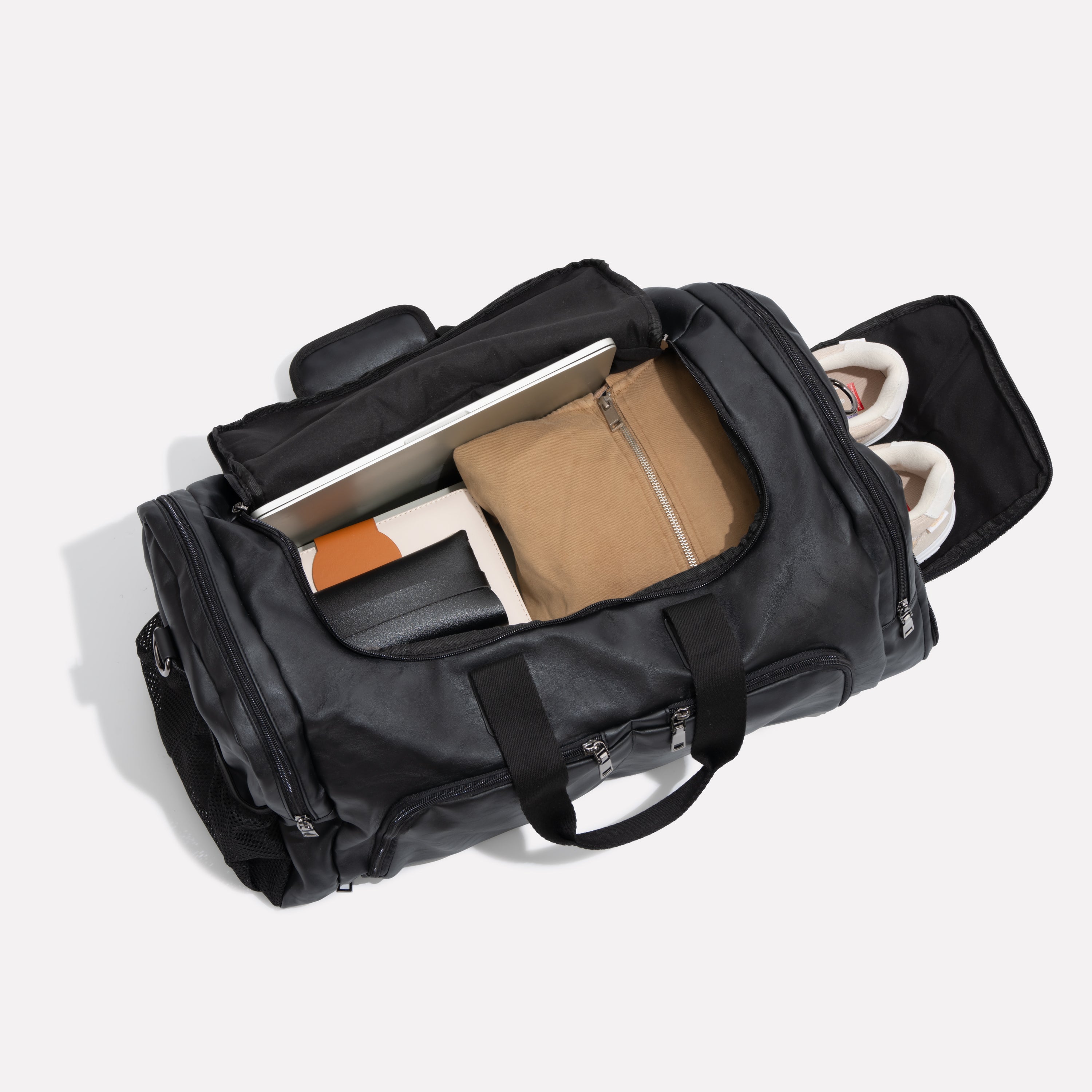 JETTIQ™ | Multi-Compartment Leather Men's Duffle Bag