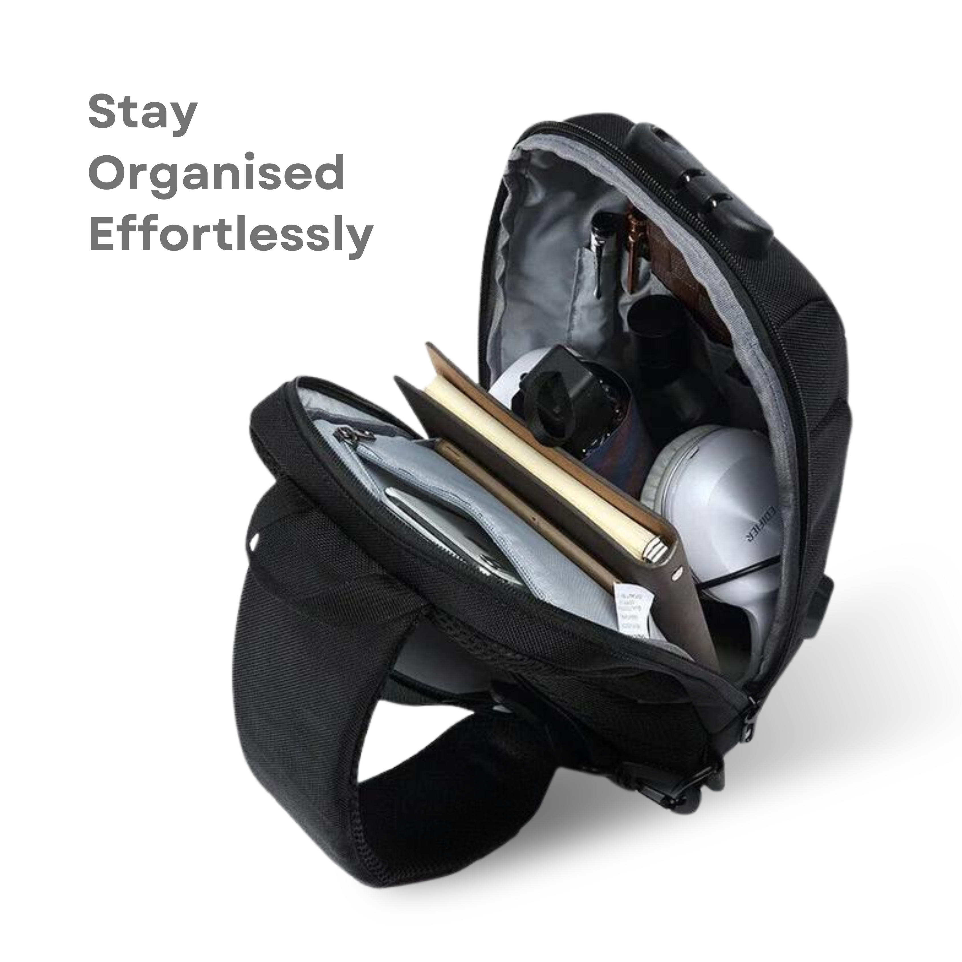 JETTIQ™ | Anti-Theft Crossbody Charging Bag
