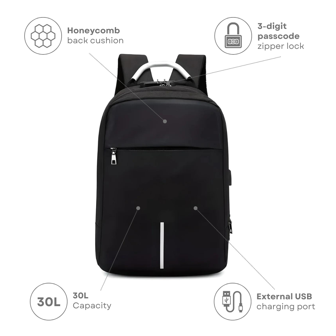 JETTIQ™ | Sleek Anti-Theft Backpack