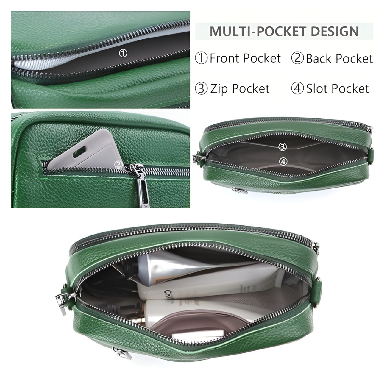 JETTIQ™ | Chic Leather Crossbody Bag
