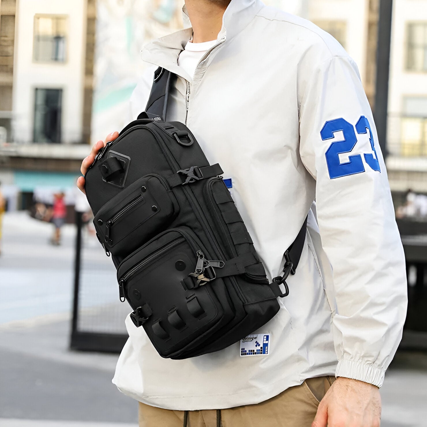 JETTIQ™ | SecureStride Large Anti-Theft Crossbody Bag